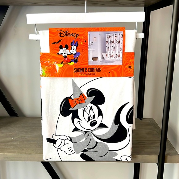 Disney | Bath | Disney Mickey Minnie Mouse Halloween Fabric Shower ...